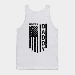 Fathers Day First Time Dad 2024 Promoted to Daddy Est 2024 Tank Top